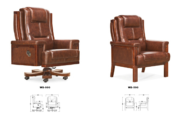 真皮辦公椅-P-1002